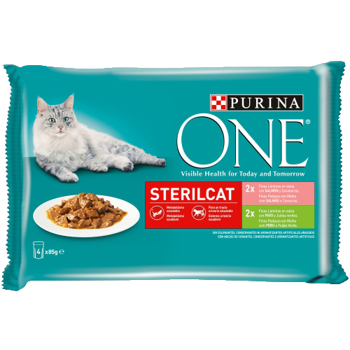 PURINA® ONE® Wet Esterilizados 4x85g pack